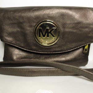 Michael Kors metallic leather Crossbody Purse